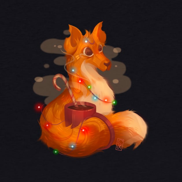 Holiday Fox by Claire Lin